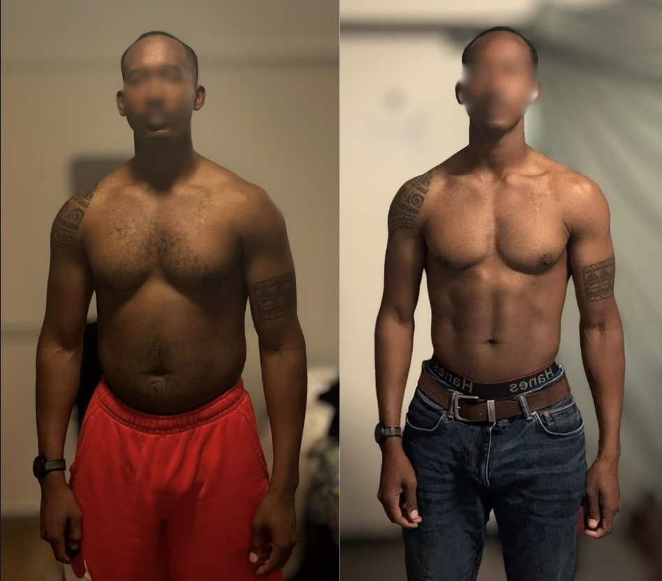 Client transformation 200 to 171 lbs