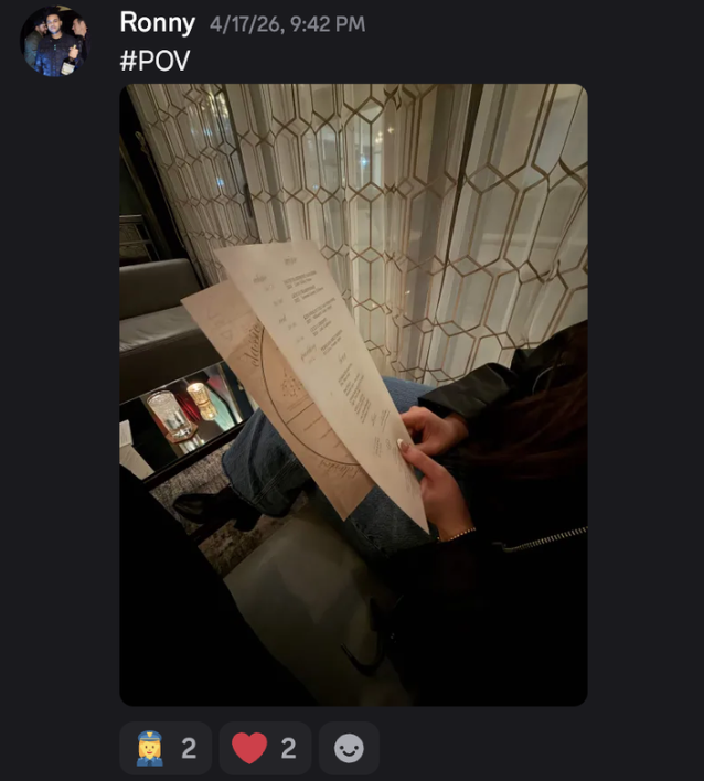 Ronny date POV